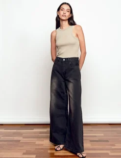 Jane Faded Wide Leg Jeans