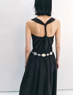 Lina Black Cowl Neck Dress-PREORDER