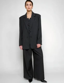 Mel Pin-Stripe Oversized Blazer