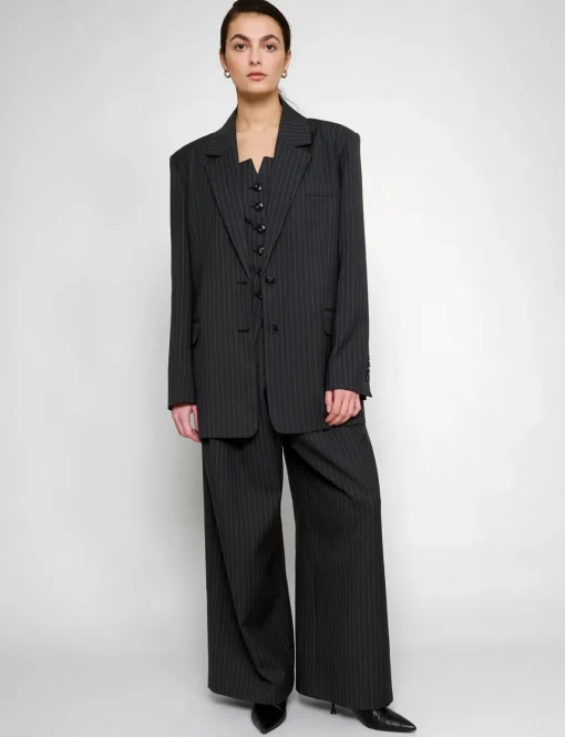 Mel Pin-Stripe Oversized Blazer