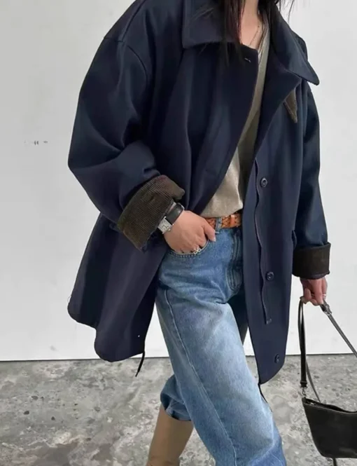 Navy Corduroy Country Jacket