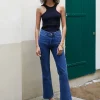 Navy Two-Way Knit Rib Tank