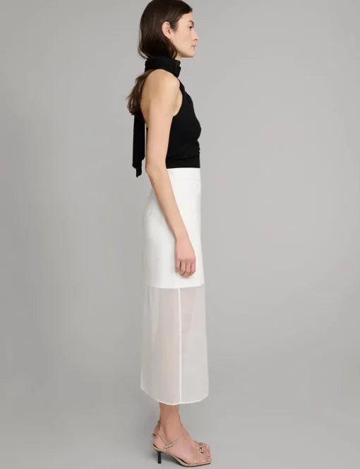 Neck Tie Knit Top