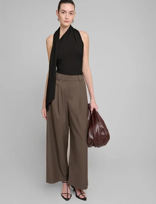 Neck Tie Knit Top