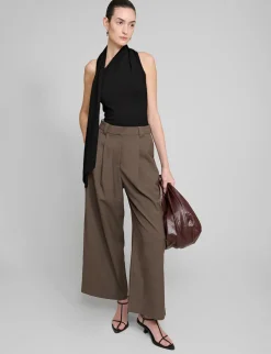 Neck Tie Knit Top