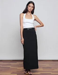 Nia Black Maxi Skirt-BESTSELLER