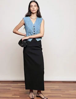 Nia Black Maxi Skirt-BESTSELLER