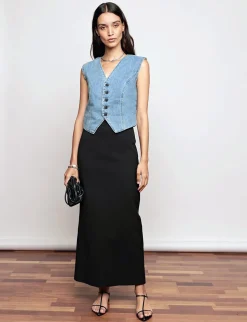Nia Black Maxi Skirt-BESTSELLER