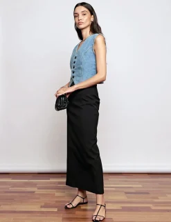 Nia Black Maxi Skirt-BESTSELLER