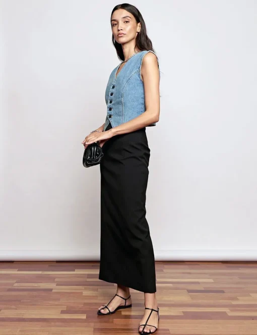 Nia Black Maxi Skirt-BESTSELLER