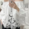 Off The Shoulder Cotton Eyelet Top