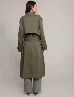 Olive Oversized Trench Jacket