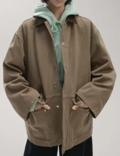 Oversized Brown Barn Jacket