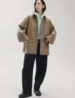 Oversized Brown Barn Jacket
