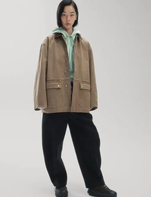Oversized Brown Barn Jacket