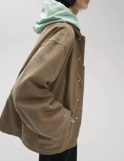 Oversized Brown Barn Jacket