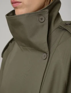 Oversized Olive Trench Coat
