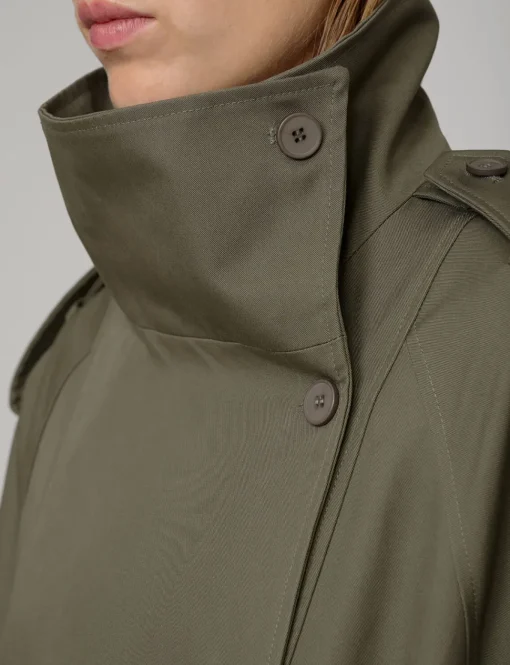 Oversized Olive Trench Coat
