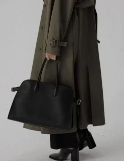 Oversized Olive Trench Coat