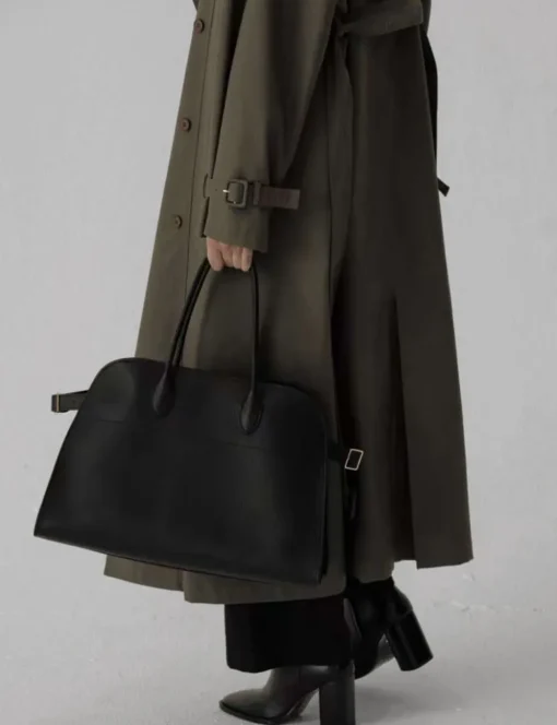 Oversized Olive Trench Coat