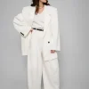 Oversized White Blazer