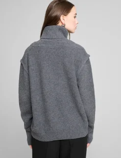 Oversized Wool Turtleneck Sweater