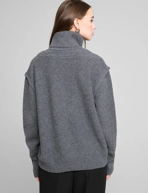 Oversized Wool Turtleneck Sweater