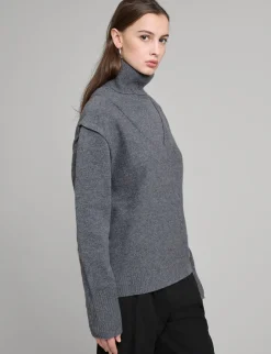 Oversized Wool Turtleneck Sweater