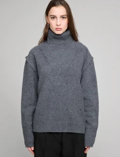 Oversized Wool Turtleneck Sweater