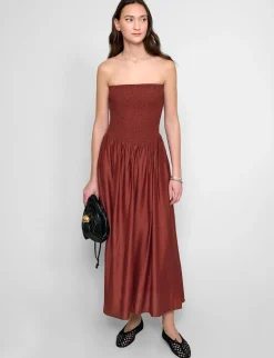 Paprika-Red Strapless Dress-BESTSELLER