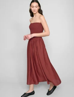 Paprika-Red Strapless Dress-BESTSELLER