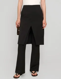 Ray Layered Skirt Pants