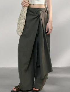 Side-Tie Wrap Pants