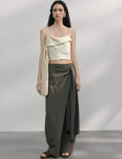 Side-Tie Wrap Pants