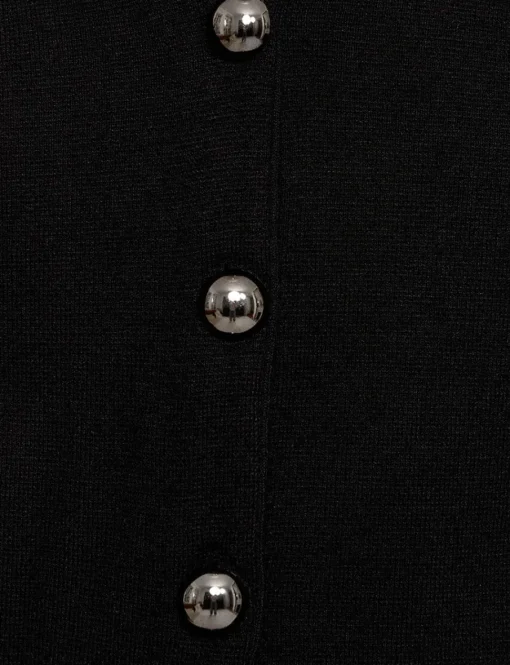 Silver Deco Buttons Cardigan