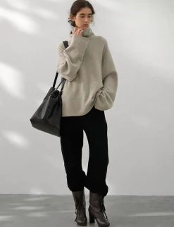 Soft Wool Turtleneck Sweater