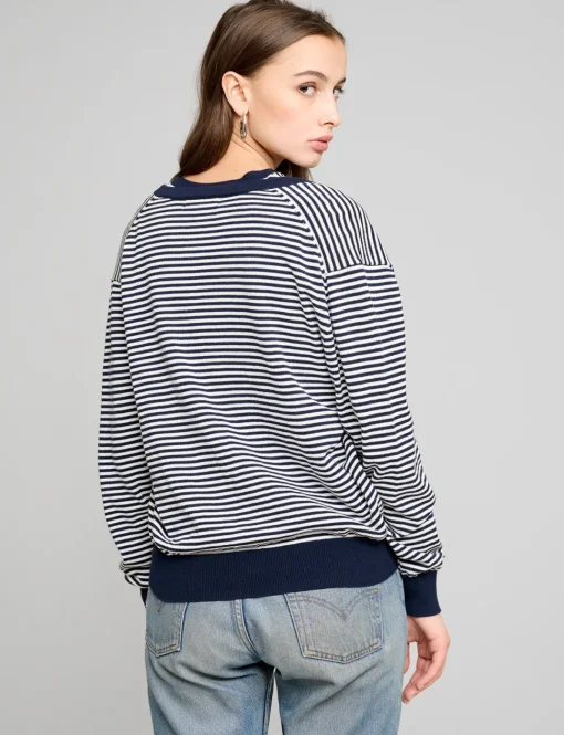 Stripe Cardigan Two-Piece Set