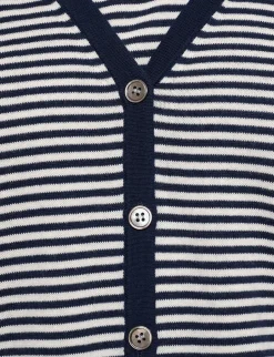 Stripe Cardigan Two-Piece Set