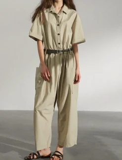 Tan Baggy Jumpsuit-BESTSELLER