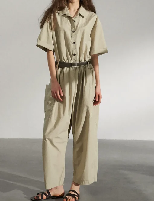 Tan Baggy Jumpsuit-BESTSELLER