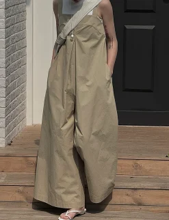 Tan Wide Leg Jumpsuit