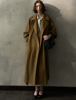 Toffee Oversized Trench Coat