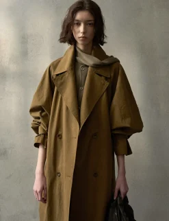 Toffee Oversized Trench Coat