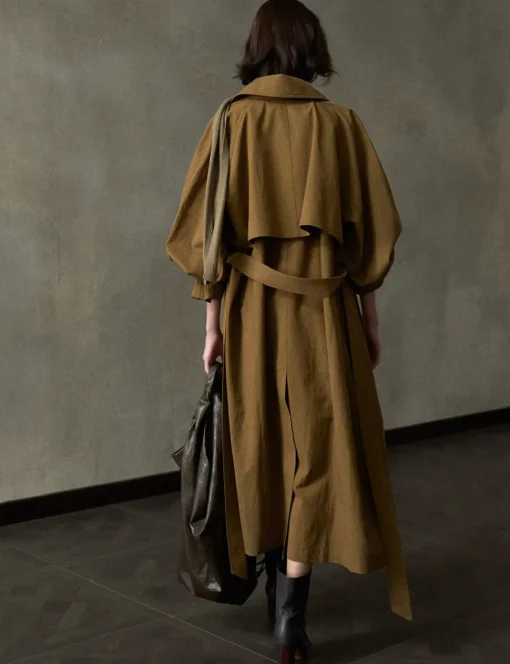 Toffee Oversized Trench Coat
