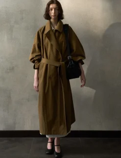 Toffee Oversized Trench Coat