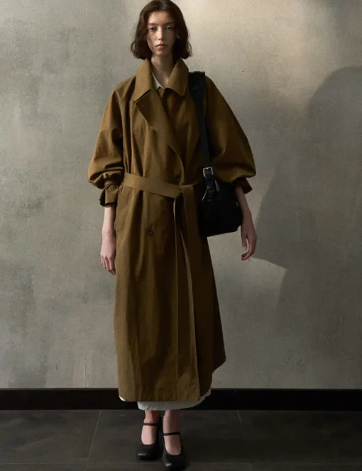 Toffee Oversized Trench Coat