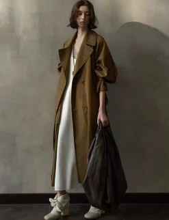 Toffee Oversized Trench Coat