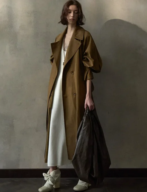 Toffee Oversized Trench Coat