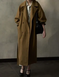 Toffee Oversized Trench Coat
