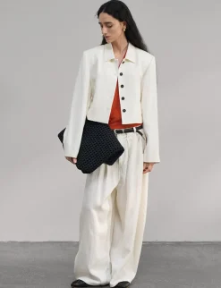 White Crop Jacket